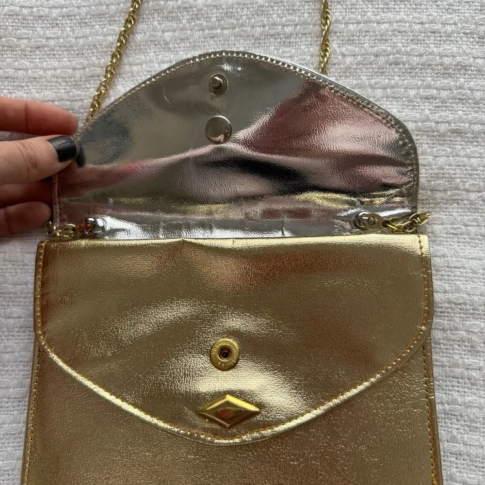 Vintage Walborg Silver and Gold Clutch Evening Bag